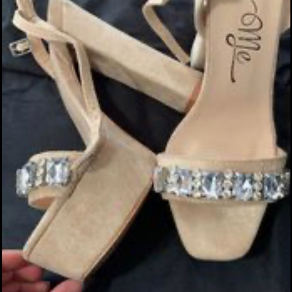 Like new heels. Wore once only. No box.